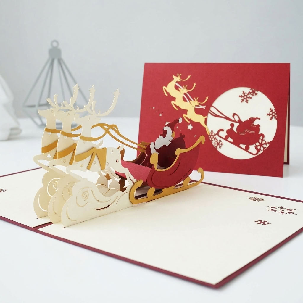 N006 - Weihnachtsmann & Rentiere