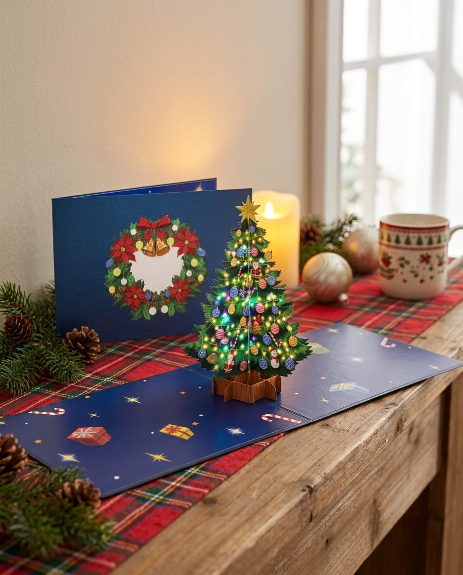 N002 - Weihnachtskarte mit Tannenbaum