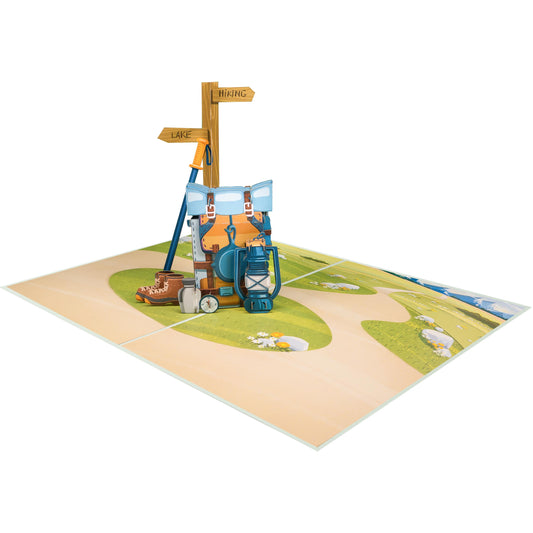 Wanderurlaub Pop-Up Karte