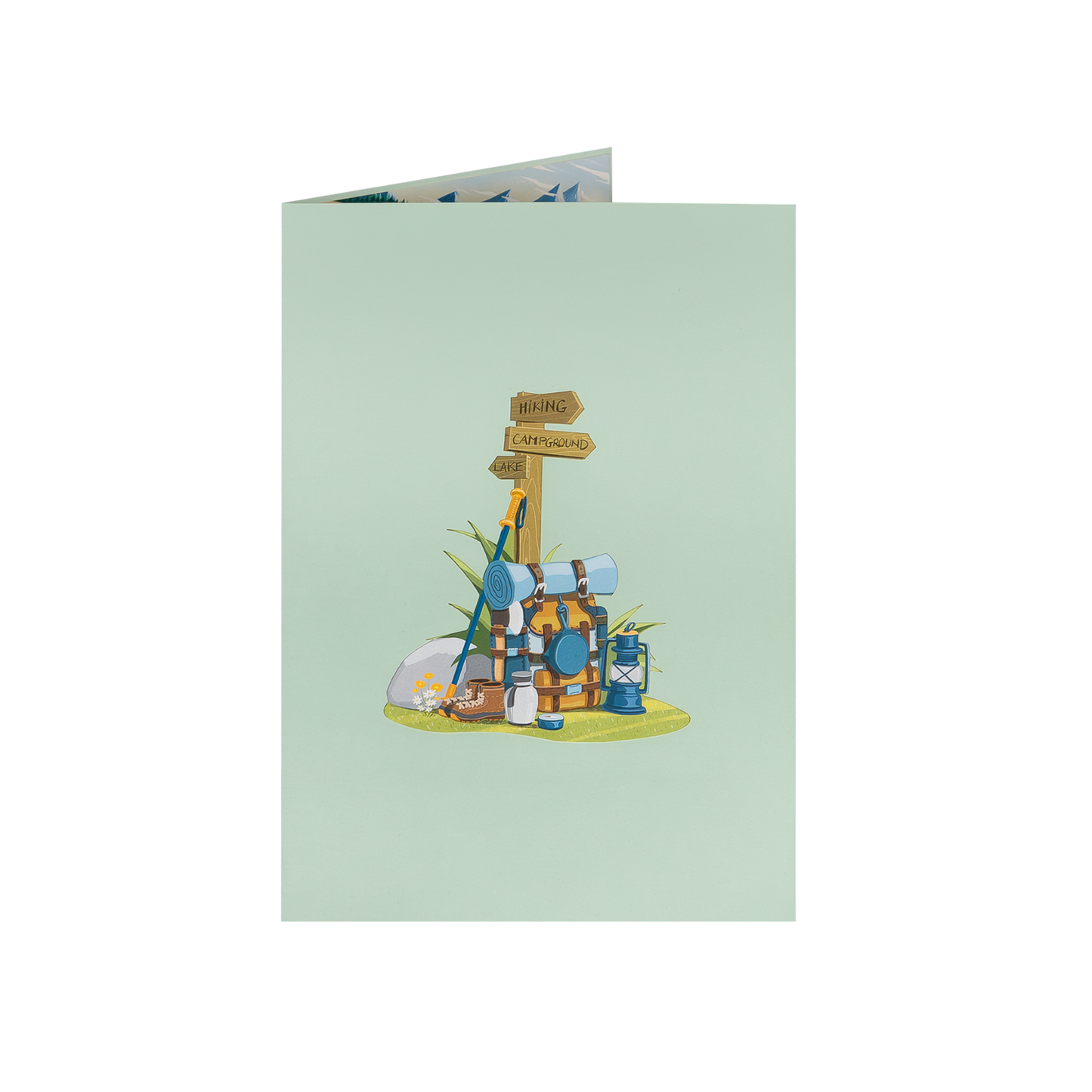 Wanderurlaub Pop-Up Karte