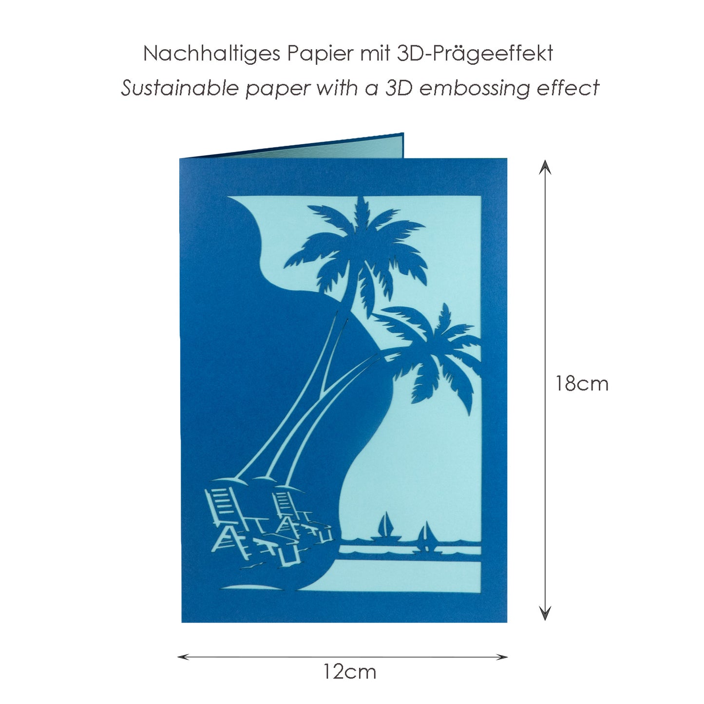 Strandurlaub Pop-Up Karte
