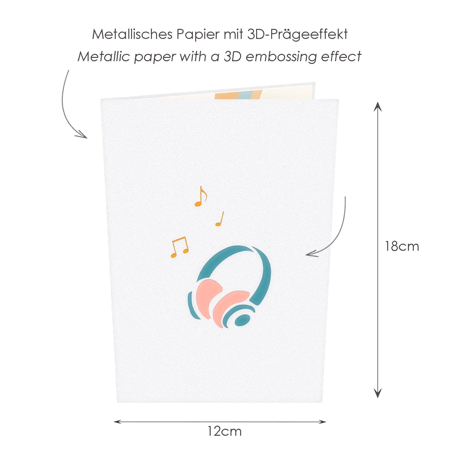 Headphone Pop-Up Karte
