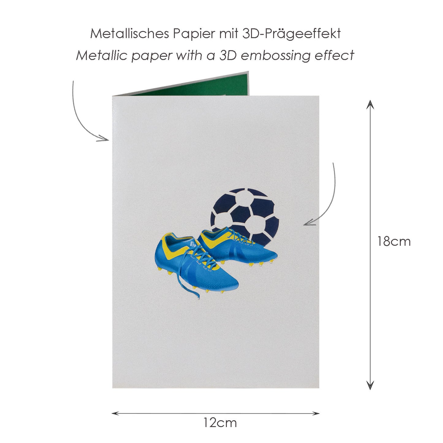 Fußball Spiel Pop-Up Karte