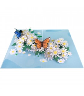 Butterflies & Daisies Pop Up Card