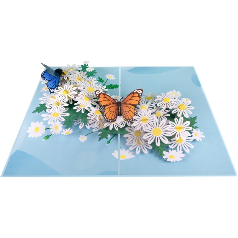 Butterflies & Daisies Pop Up Card