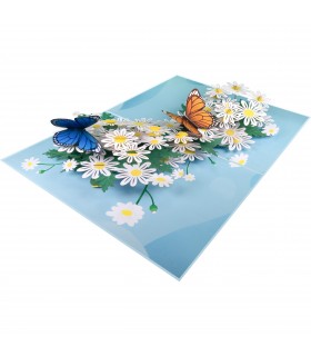 Butterflies & Daisies Pop Up Card