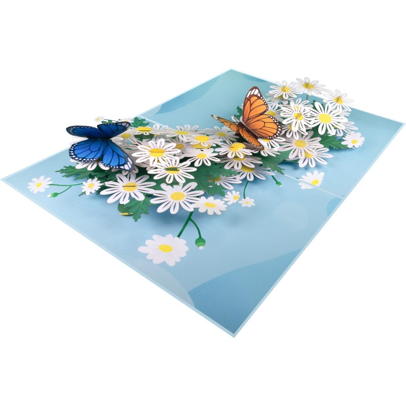 Butterflies & Daisies Pop Up Card