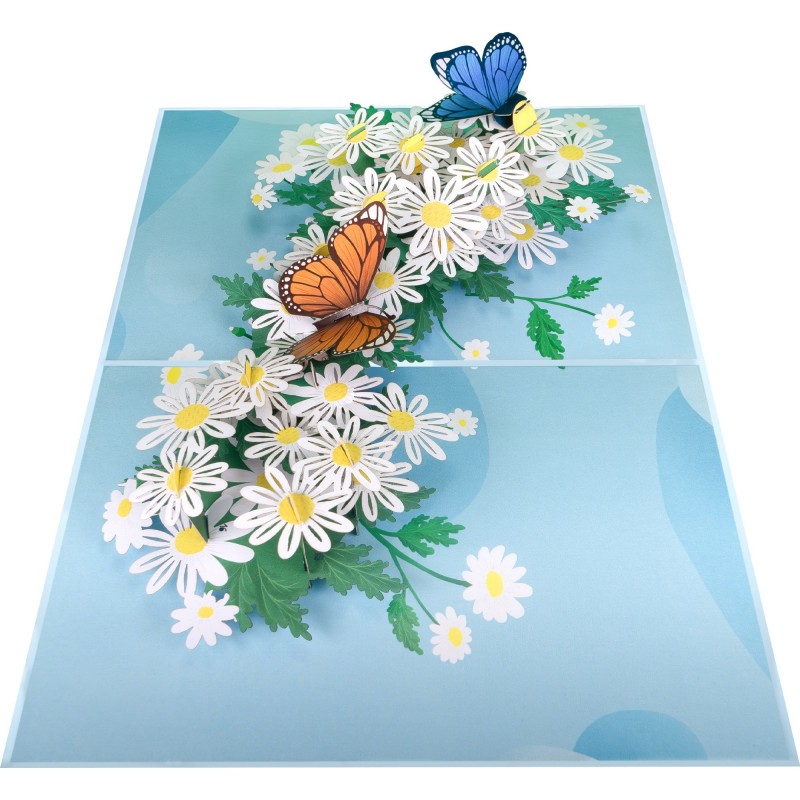 Butterflies & Daisies Pop Up Card