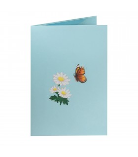 Butterflies & Daisies Pop Up Card