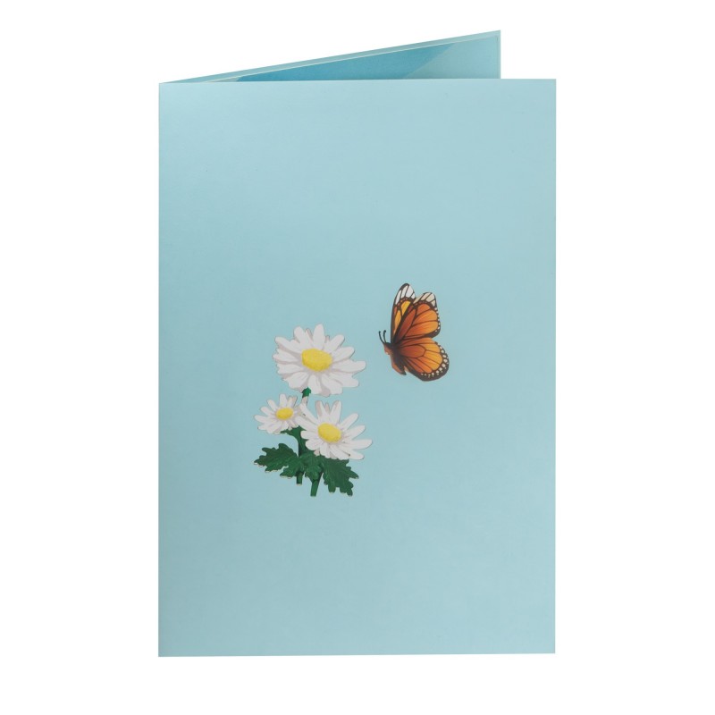 Butterflies & Daisies Pop Up Card