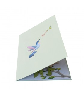 Hummingbird Bird Pop Up Card