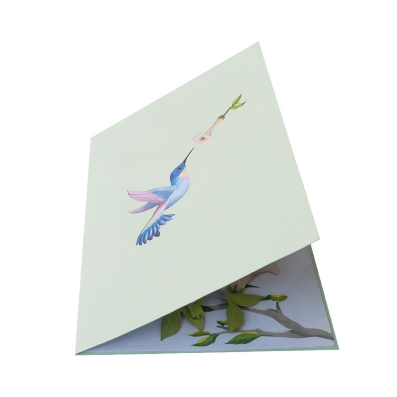 Hummingbird Bird Pop Up Card