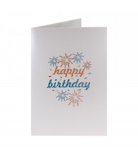 Happy Birthday & Balloon Pop Up Card