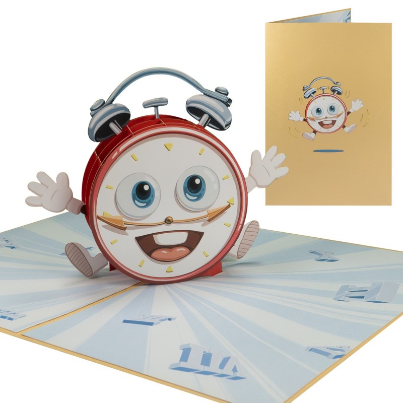 3D Uhr Pop Up Karte