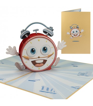 Clock pop up card