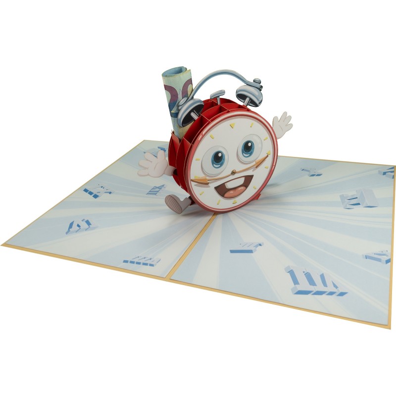 3D Uhr Pop Up Karte