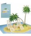 Beach Holidays pop up card