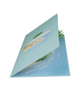 Beach Holidays pop up card