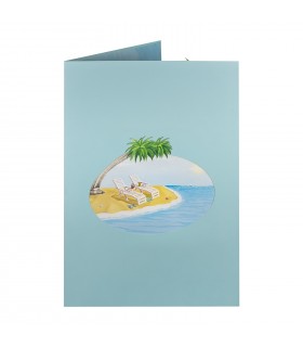 Beach Holidays pop up card