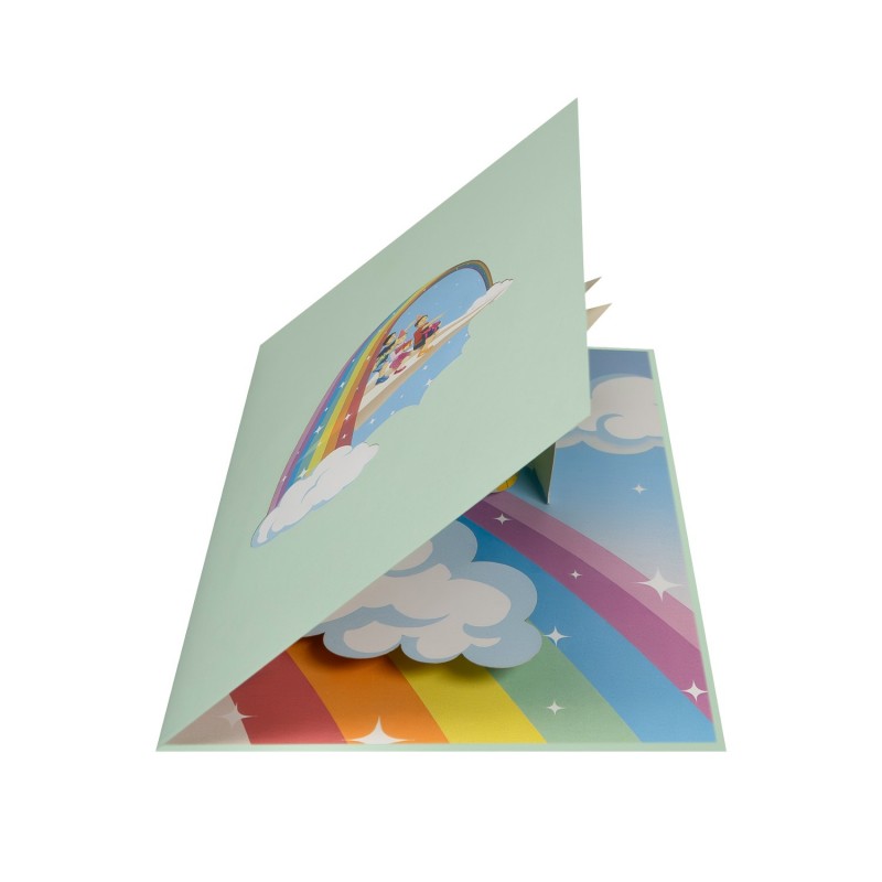 Children On Paper Airplanes Pop Up Card