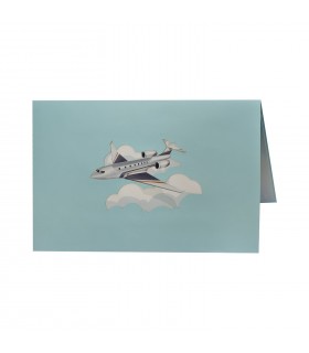 Private jet pop up card