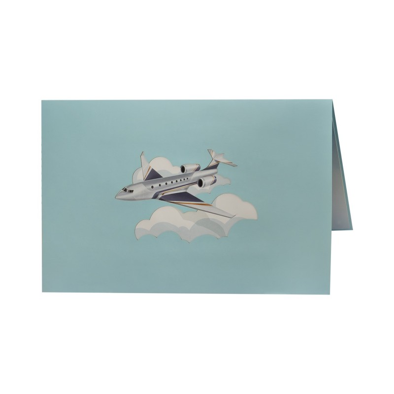 Private jet pop up card