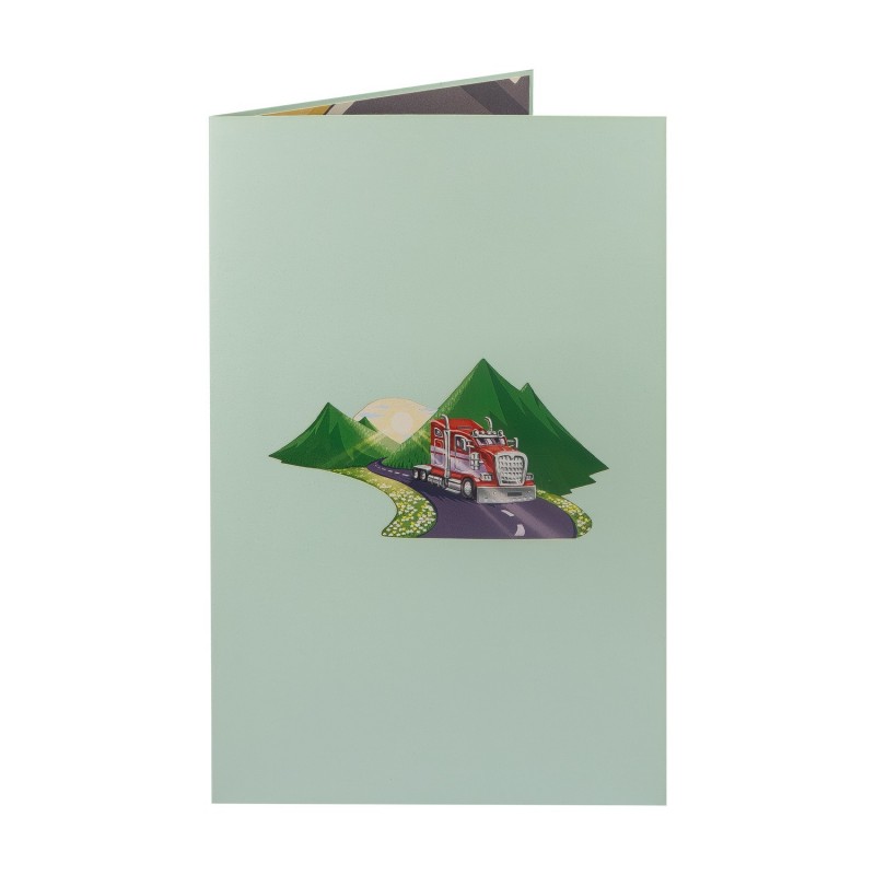 Truck pop up card