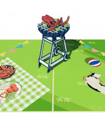 BBQ Pop Up Card