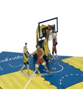 Basketball Pop Up Card