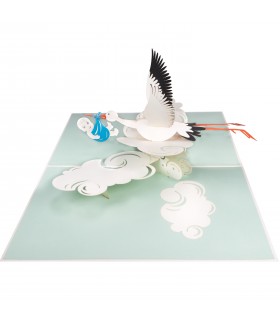 Storks and Baby Pop Up Card