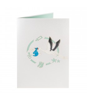 Storks and Baby Pop Up Card