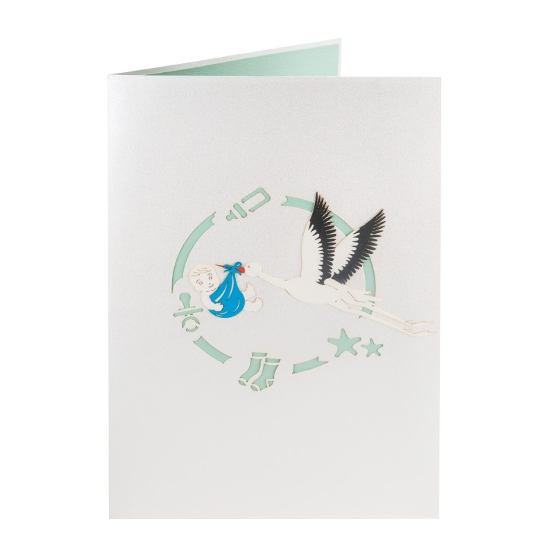 Storks and Baby Pop Up Card