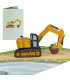 Excavator pop up card