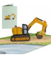 Excavator pop up card