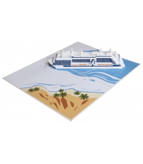 Kreuzfahrschiff  Pop Up Karte