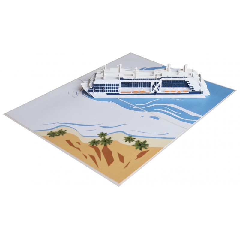 Kreuzfahrschiff  Pop Up Karte