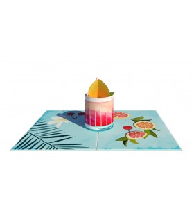 Cocktail pop up card