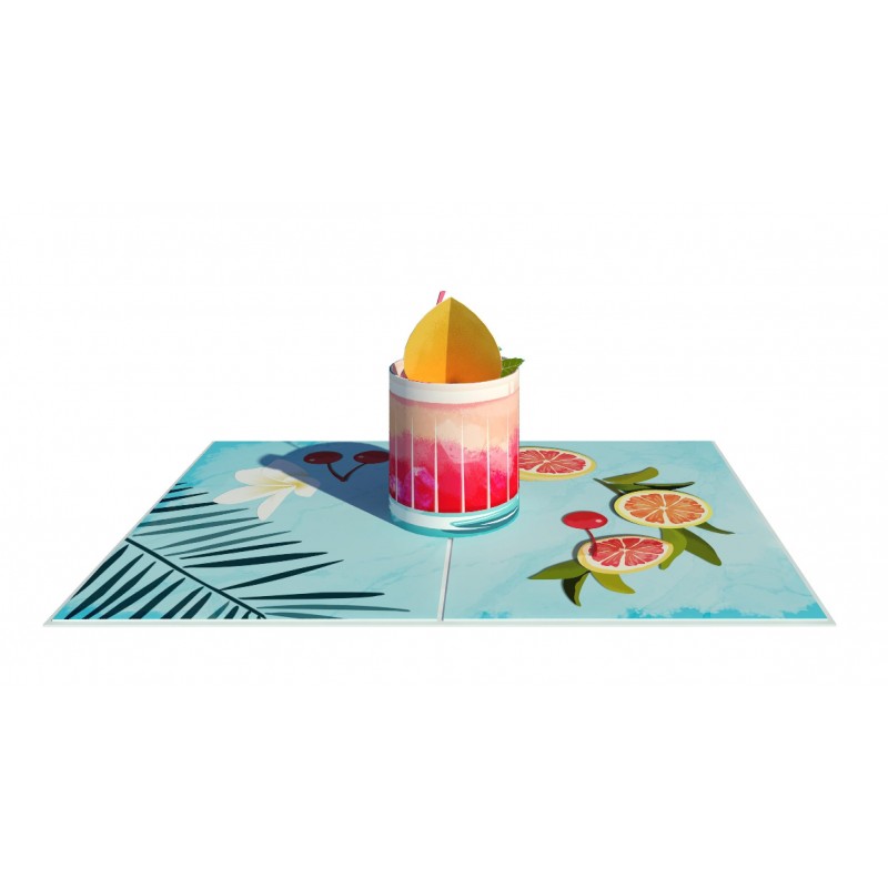 Cocktail pop up card