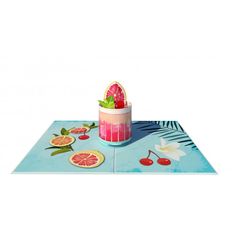 Cocktail pop up card