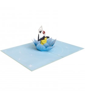 Yoga Woman Pop Up Card