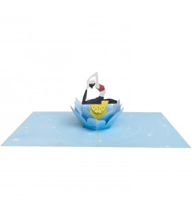 Yoga Woman Pop Up Card