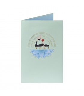 Yoga Woman Pop Up Card