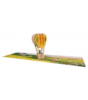 Heißluftballon Pop Up Karte