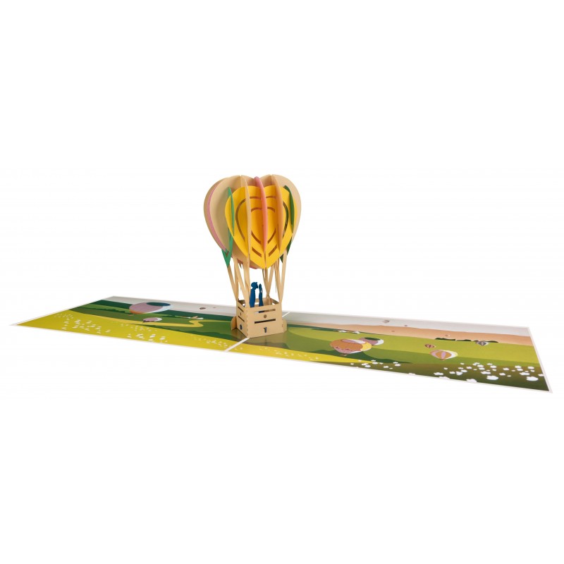 Heißluftballon Pop Up Karte