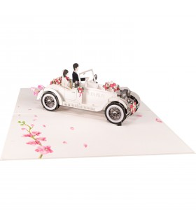 Wedding car pop up card