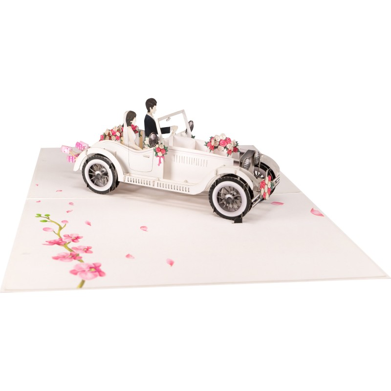 Wedding car pop up card