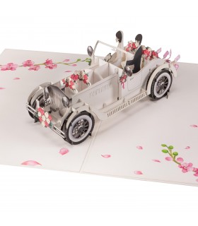 Wedding car pop up card