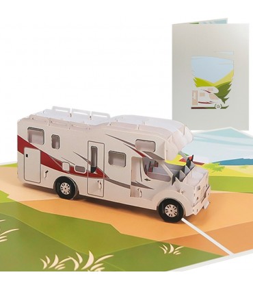 Camper pop up card