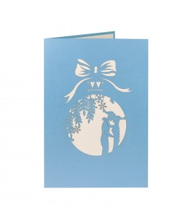 Christmas Card  with Shopping Couple