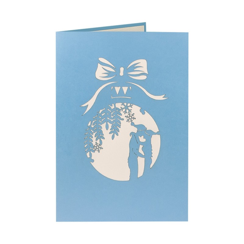 Christmas Card  with Shopping Couple